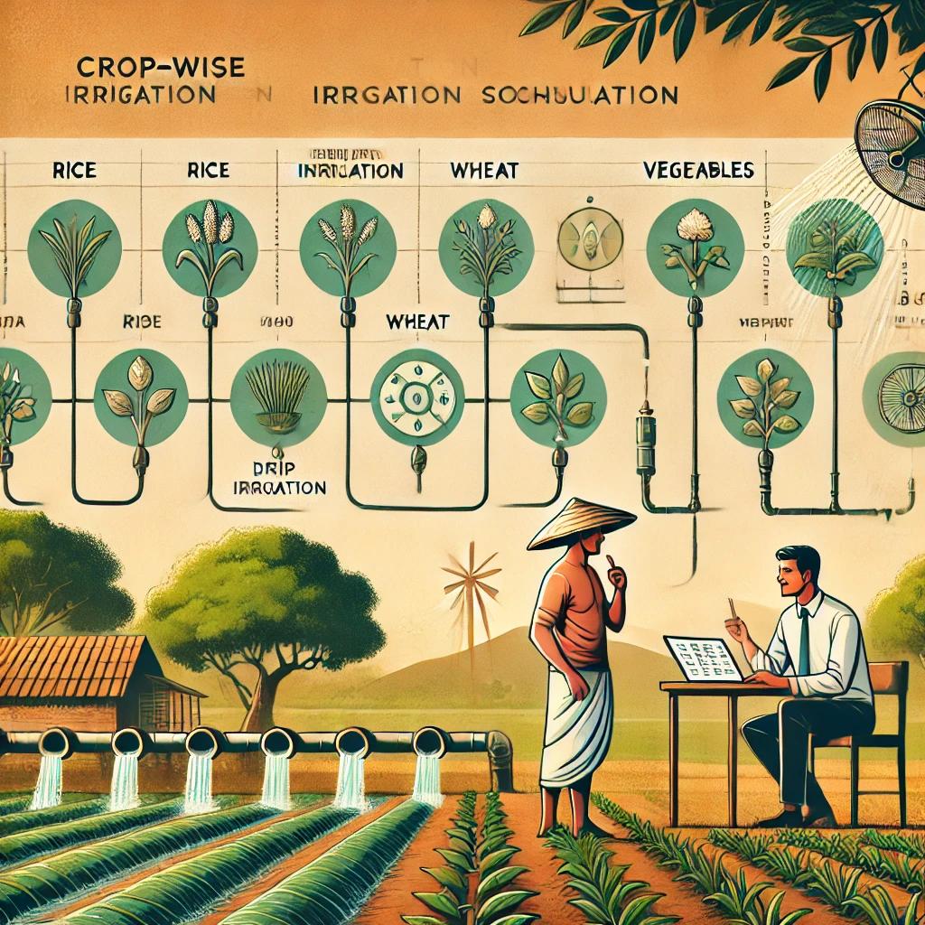⁠ Crop wise irrigation schedule consultation